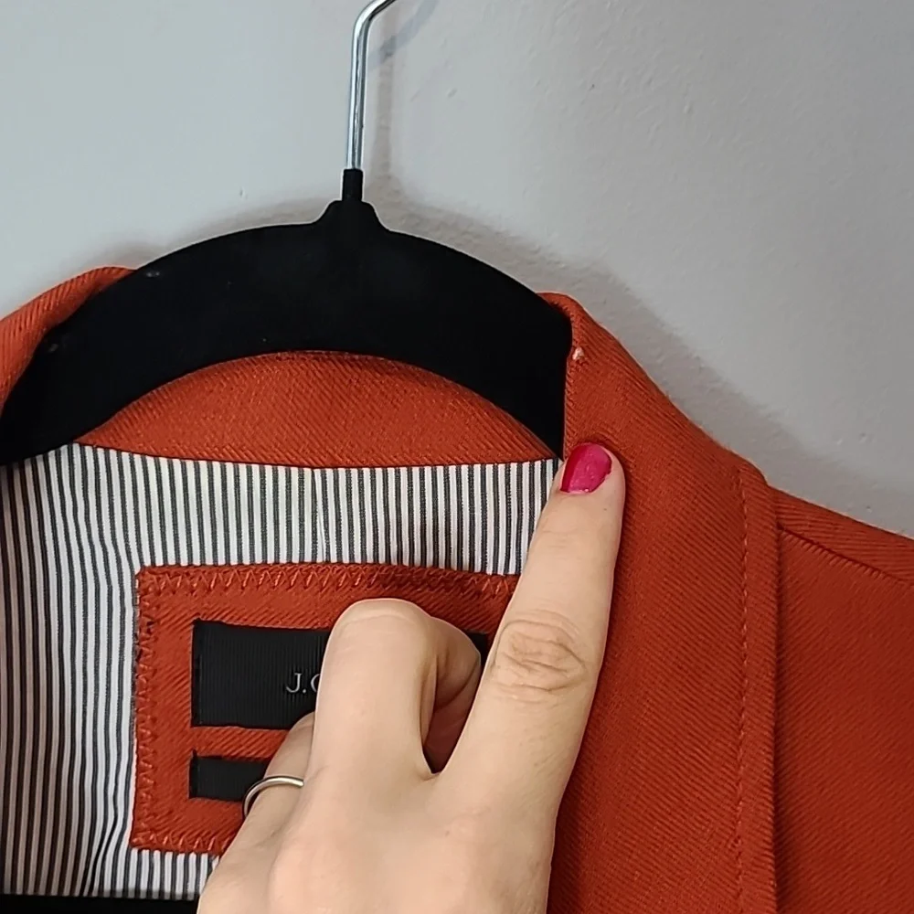 J. Crew Schoolboy Blazer in Burnt Orange Size 8 Comfy Luxury Preppy Academia - Picture 9 of 10